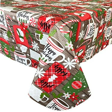 Christmas Tree Non PVC Odorless Vinyl Xmas Tablecloth Lintex Grey Reindeer and Holiday Stars Rustic PEVA Non Toxic Christmas Vinyl Flannel Back Tablecloth 52 Inch x 70 Inch Oblong/Rectangle Christmas Tree Non PVC Odorless Vinyl Xmas Tablecloth Lintex Grey Reindeer and Holiday Stars Rustic PEVA Non Toxic Christmas Vinyl Flannel Back Tablecloth 52 Inch x 70 Inch Oblong/Rectangle